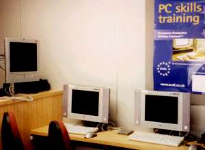 The Unit is equiped with 14 workstations and a satellite Internet connection 